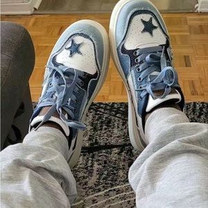 Converse Denim Skate Shoes, Fashion Round Toe Low Top Sports Shoes, Verse